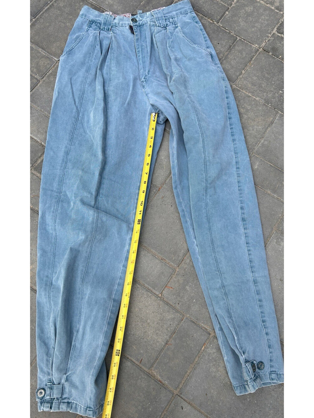 Paris Sports Club Worldwide Women's Pants Pleated Taper Green Measure 25W x 29L